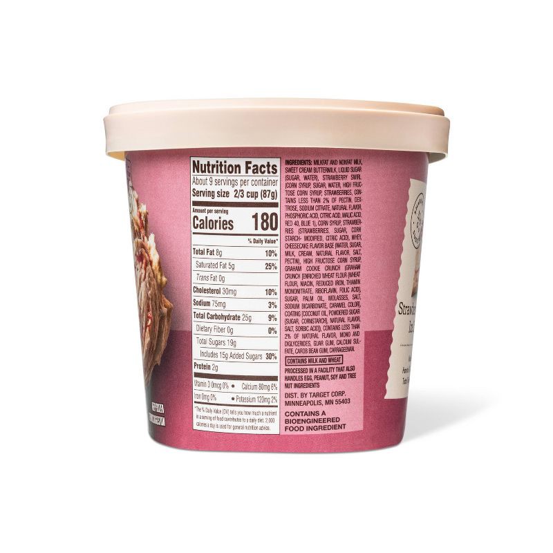 slide 3 of 4, Strawberry Cheesecake Ice Cream - 48oz - Favorite Day™, 48 oz