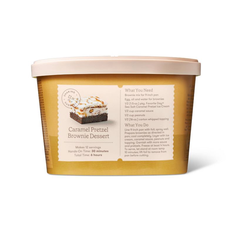 slide 4 of 5, Sea Salt Caramel Pretzel Ice Cream - 1.5qt - Favorite Day™, 1.5 qt