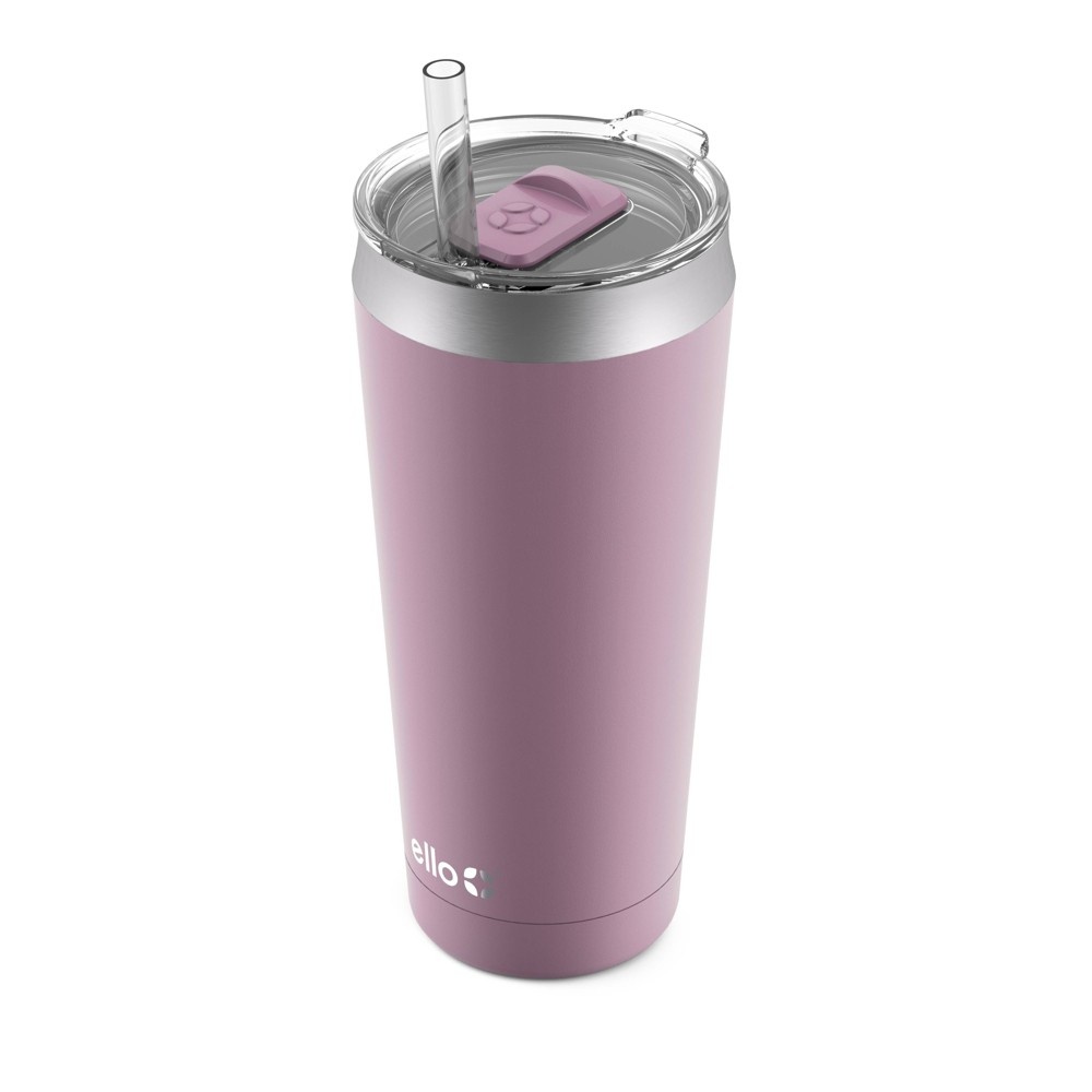 slide 2 of 4, Ello 24oz Beacon Vacuum Stainless Steel Tumbler - Pink, 1 ct