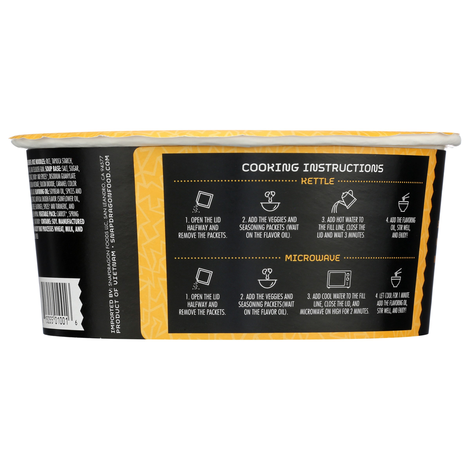 slide 2 of 3, Snapdragon Soup Bowl, Rice Noodle, Medium, Japanese Sesame, 2.1 oz