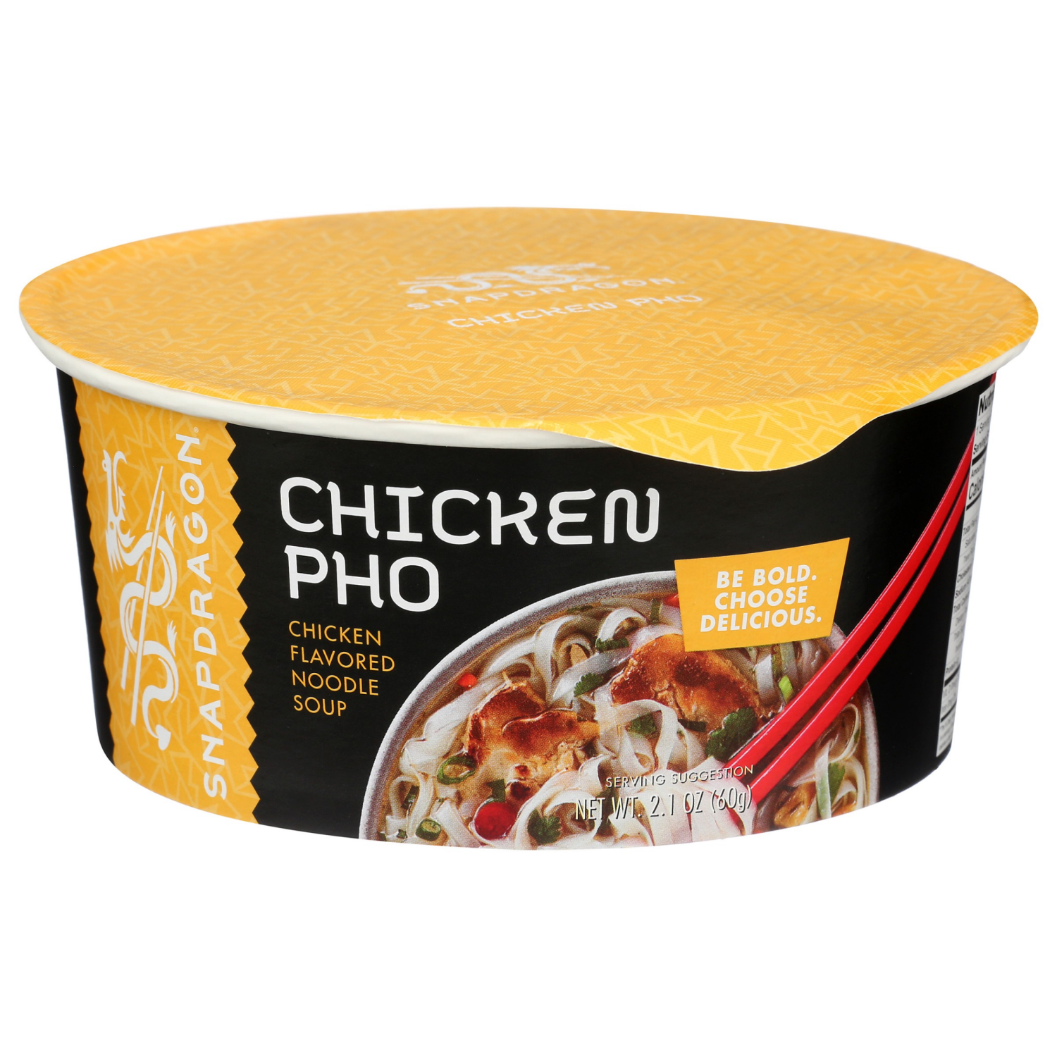 slide 1 of 3, Snapdragon Soup Bowl, Rice Noodle, Medium, Japanese Sesame, 2.1 oz