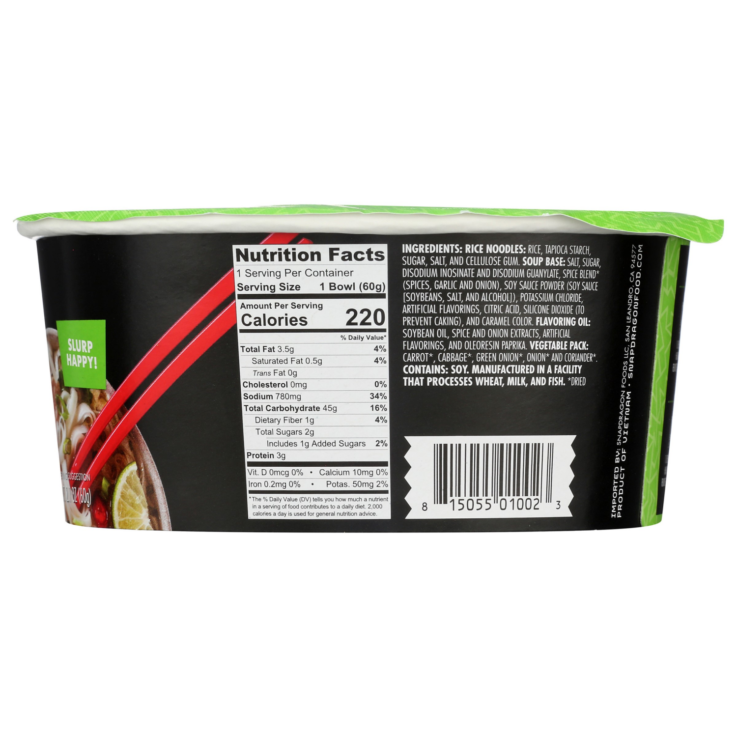 slide 2 of 4, Snapdragon Vietnamese Beef Pho Instant Noodle Soup, 2.1 oz