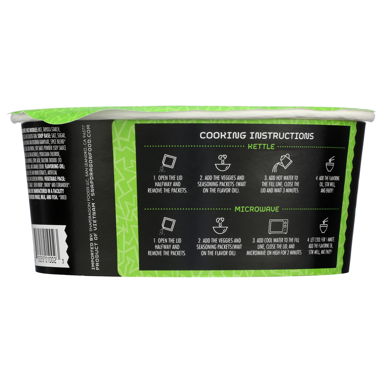 slide 3 of 4, Snapdragon Vietnamese Beef Pho Instant Noodle Soup, 2.1 oz