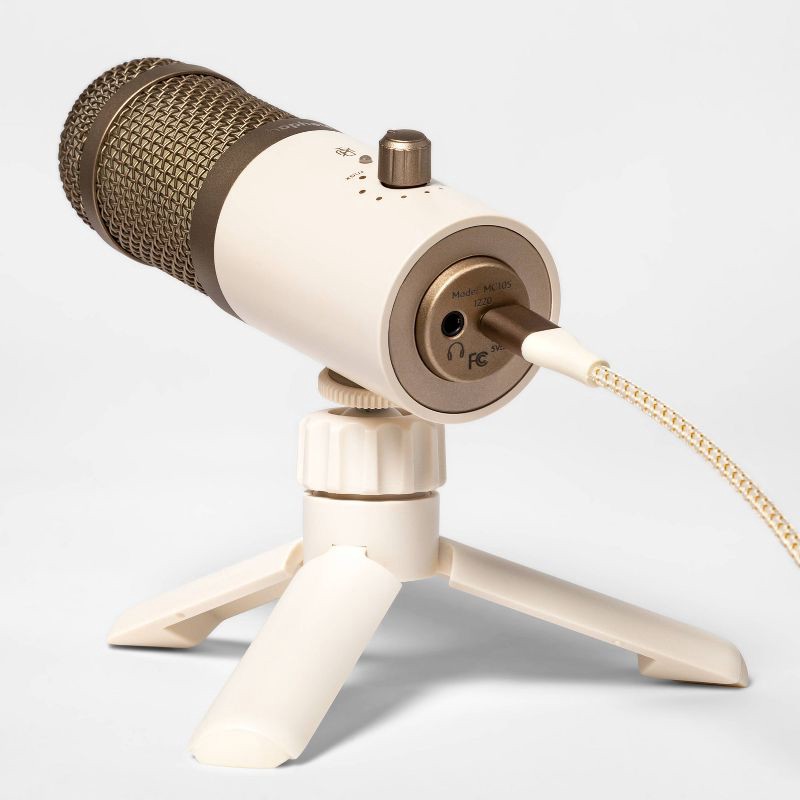 slide 2 of 4, Desktop Microphone - heyday™ Stone White: USB-C Condenser for PC, 1 ct