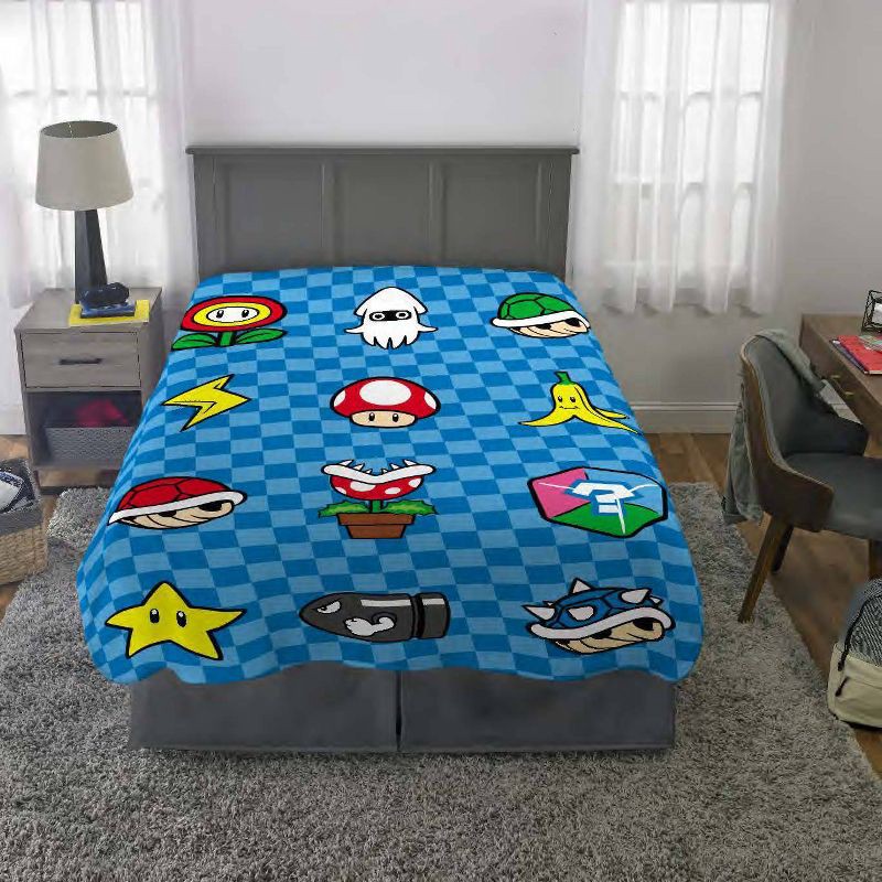 slide 2 of 3, Super Mario Kids' Blanket, 1 ct