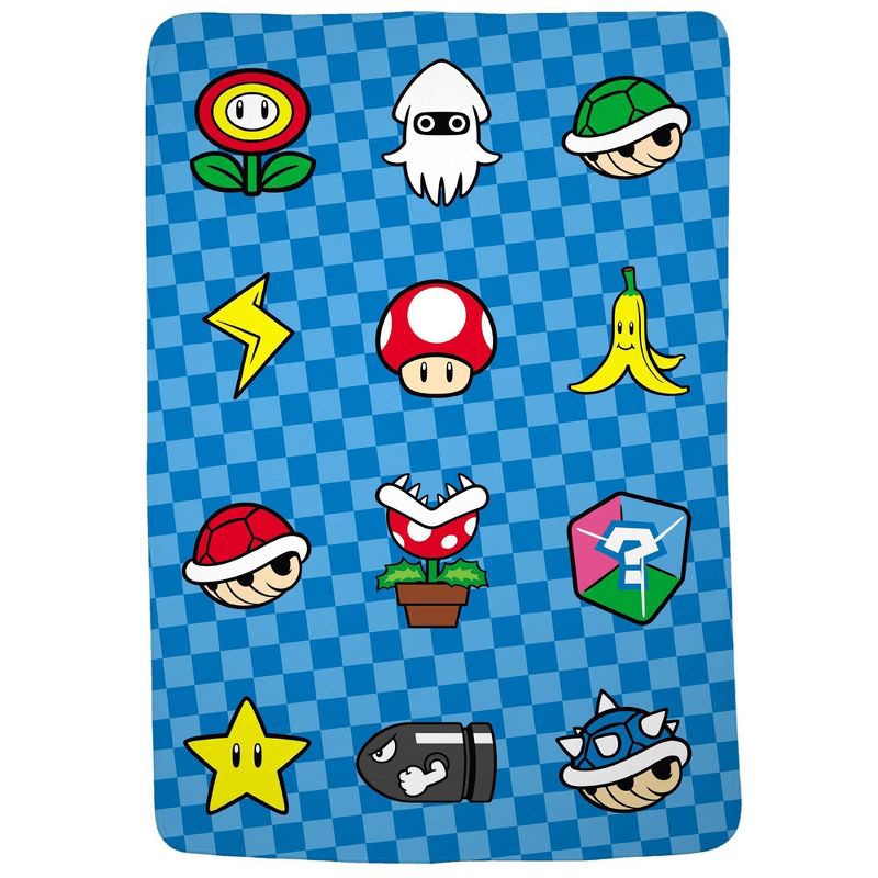 slide 3 of 3, Super Mario Kids' Blanket, 1 ct