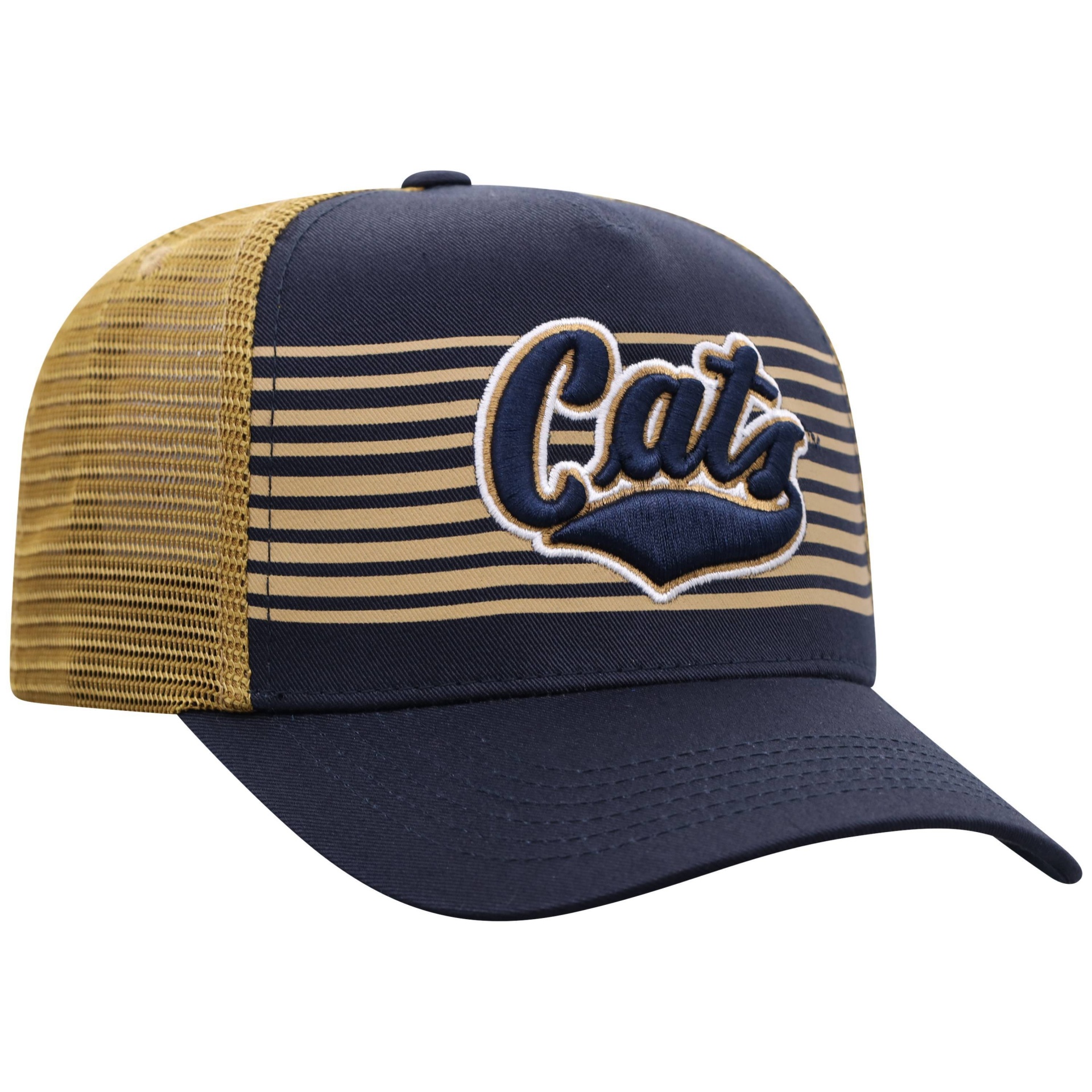 slide 1 of 2, NCAA Montana State Bobcats Men's Striped with Hard Mesh Snapback Hat, 1 ct