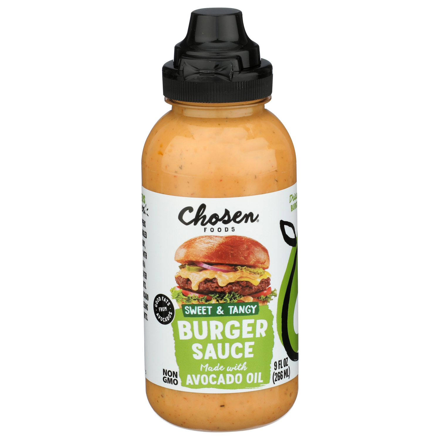 slide 1 of 3, Chosen Foods Burger Sauce, 9 fl oz