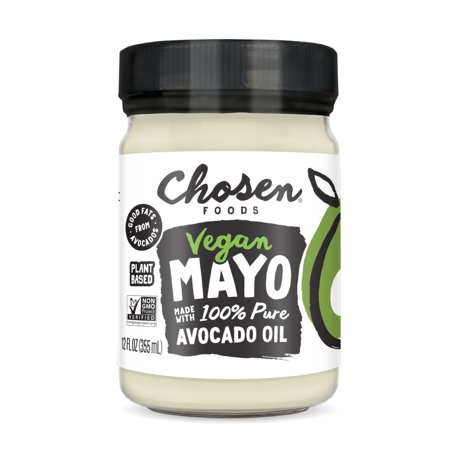 slide 1 of 2, Chosen Foods Vegan Mayo, 12 fl oz