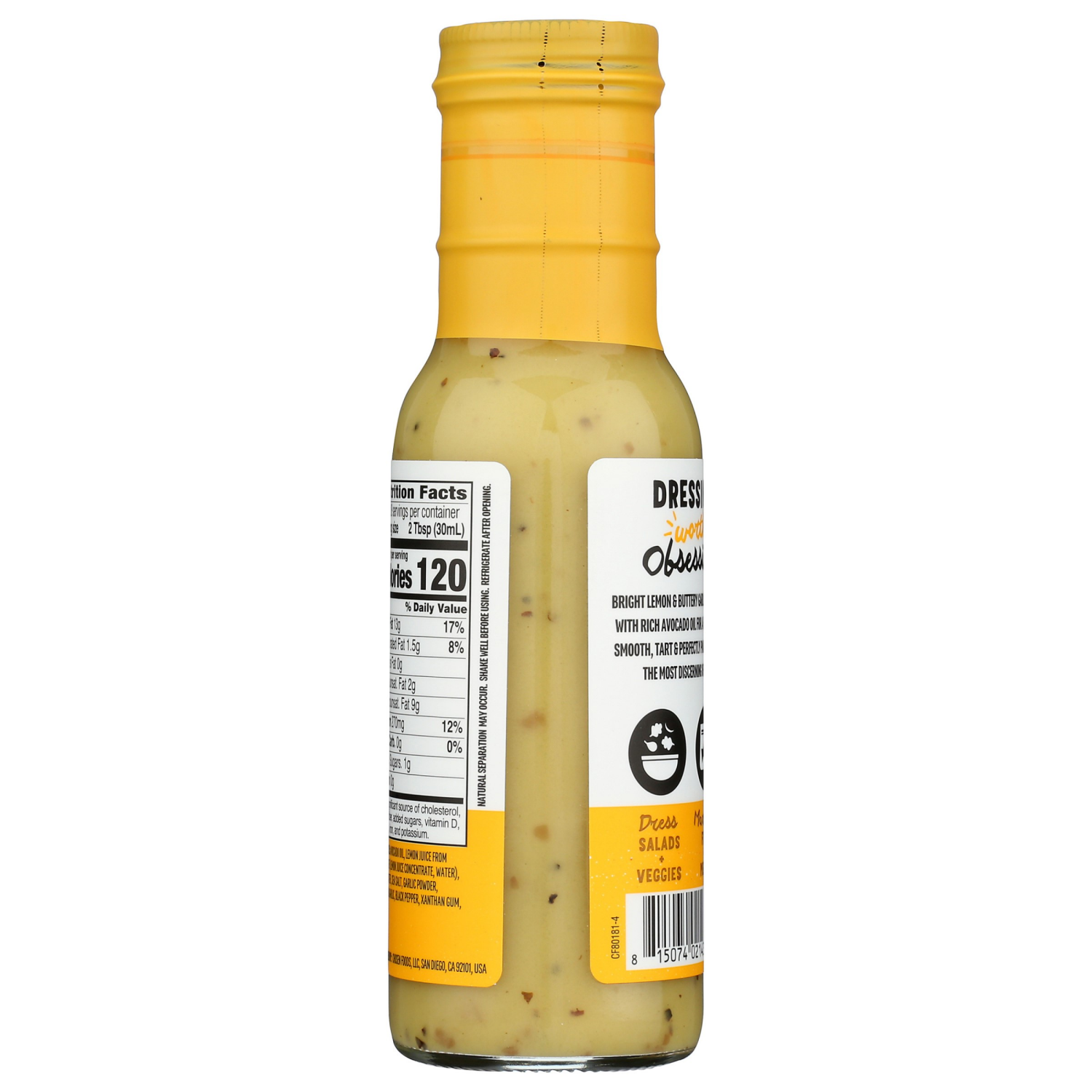 slide 3 of 4, Chosen Foods Lemon Garlic Dressing and Marinade, 8 oz