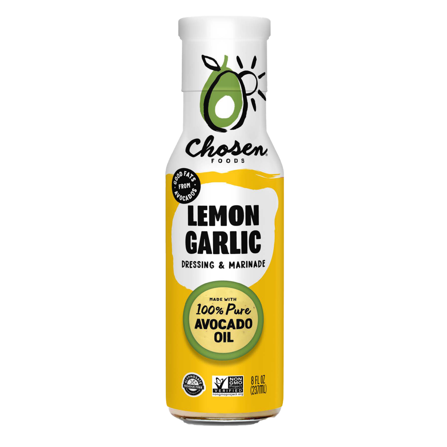 slide 1 of 4, Chosen Foods Lemon Garlic Dressing and Marinade, 8 oz