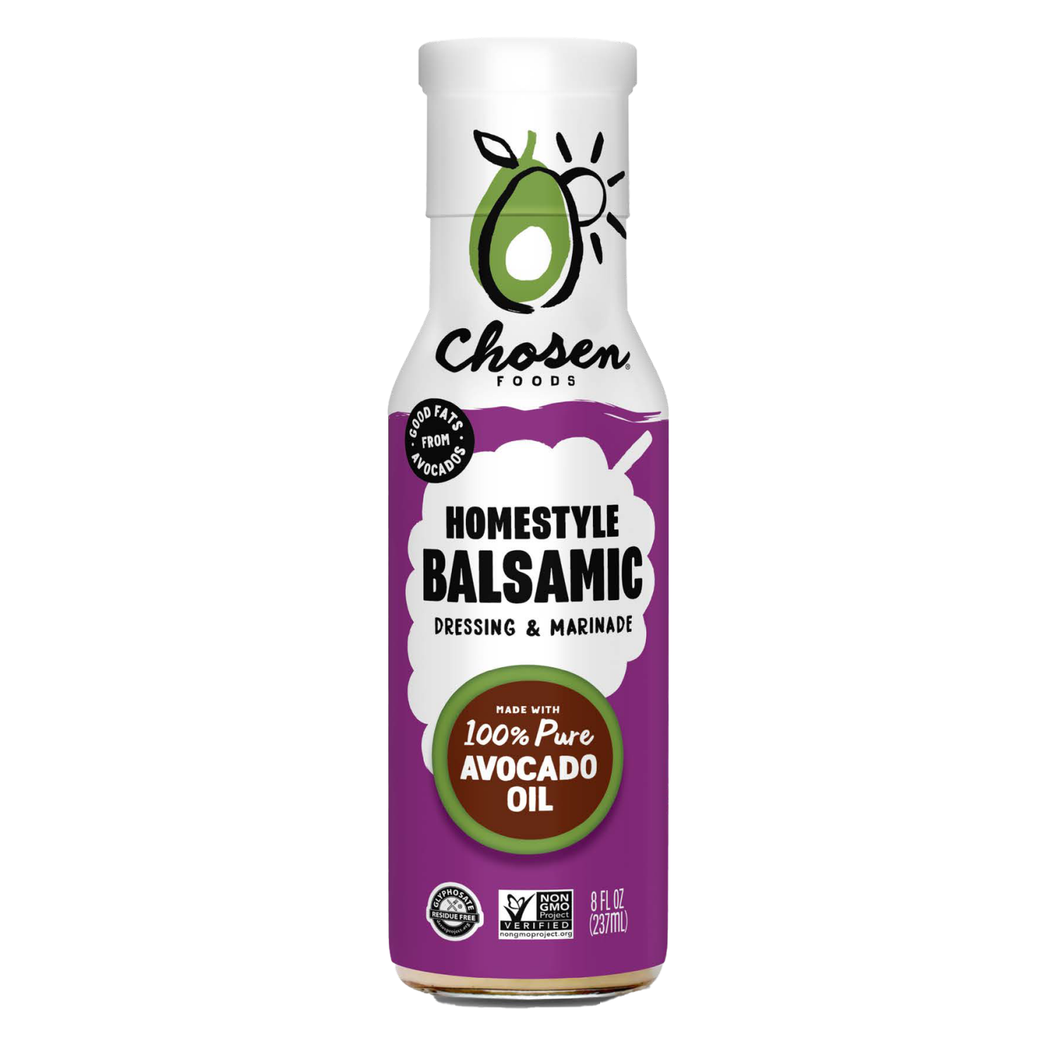 slide 1 of 2, Chosen Foods Homestyle Balsamic Dressing and Marinade, 8 fl oz