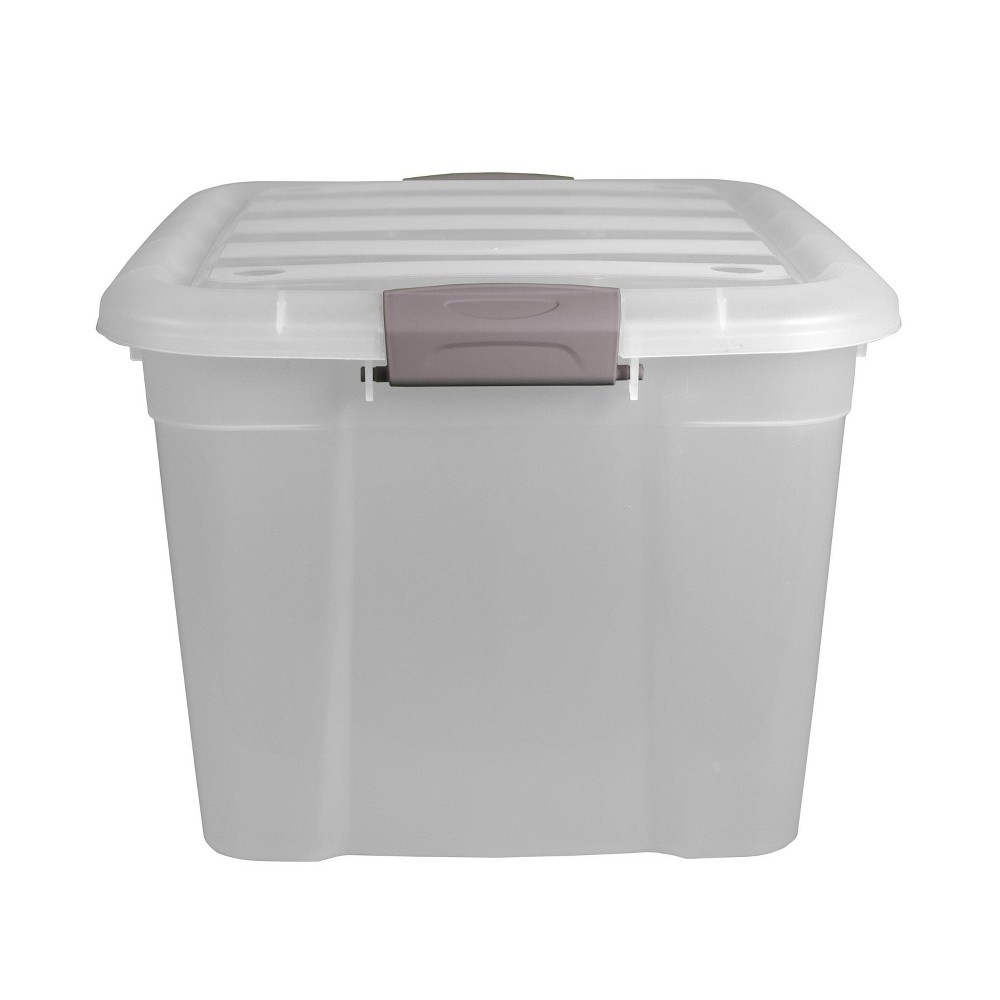 Home Logic Latching Storage Bin Clear 55 qt | Shipt