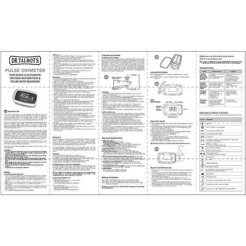 slide 7 of 11, Dr. Talbot's Pulse Oximeter, 1 ct