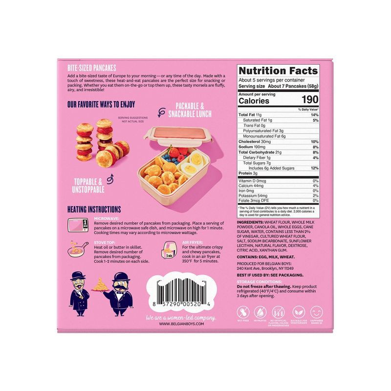 slide 2 of 6, Belgian Boys Bite Sized Pancakes - 10.6oz/36ct, 10.6 oz, 36 ct