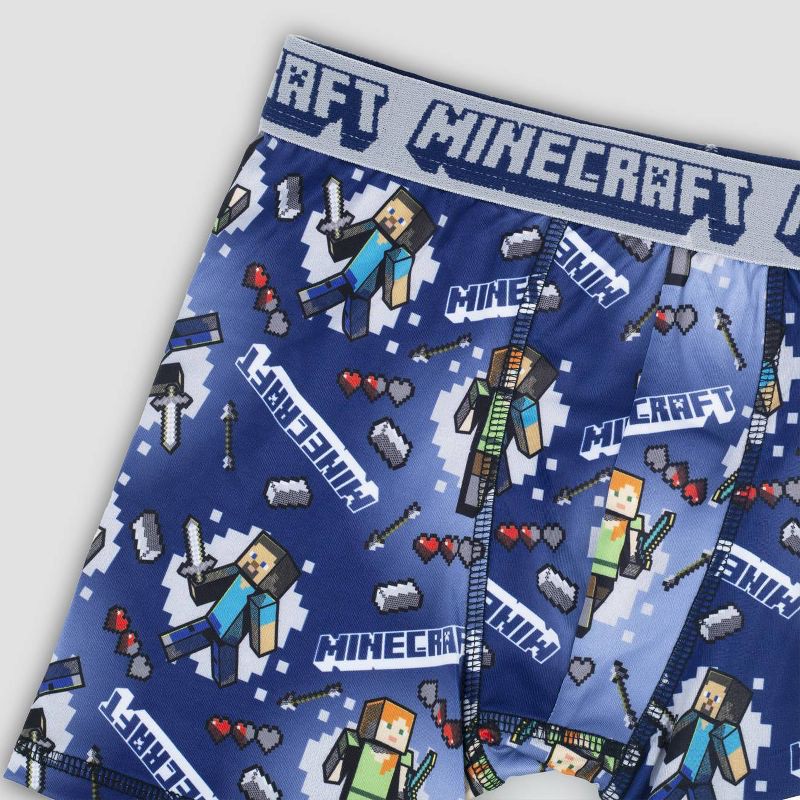 slide 4 of 5, Boys' Minecraft 4pk Underwear - 8, 4 ct