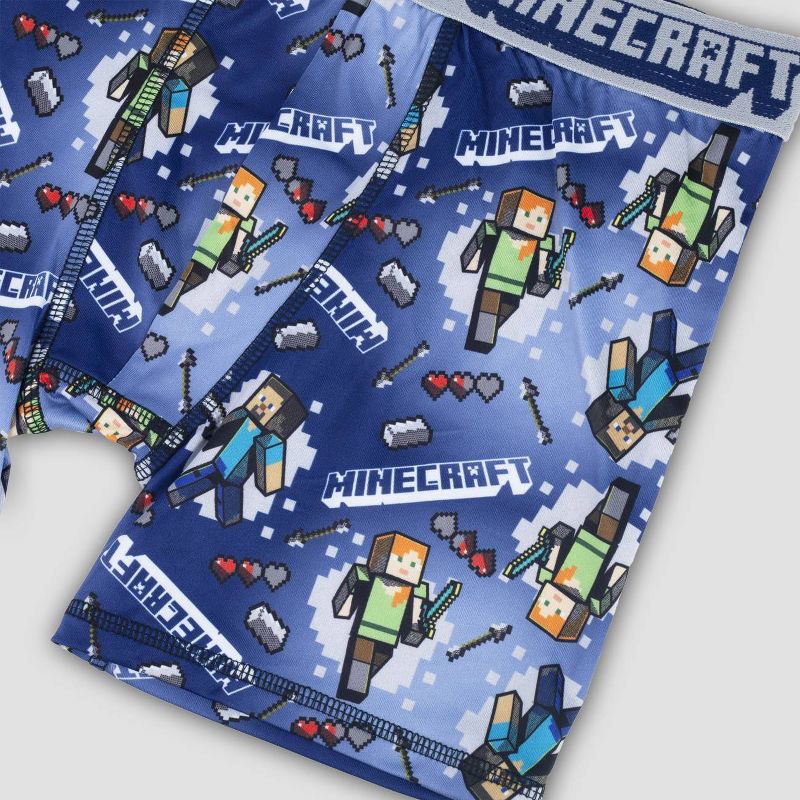slide 5 of 5, Boys' Minecraft 4pk Underwear - 8, 4 ct