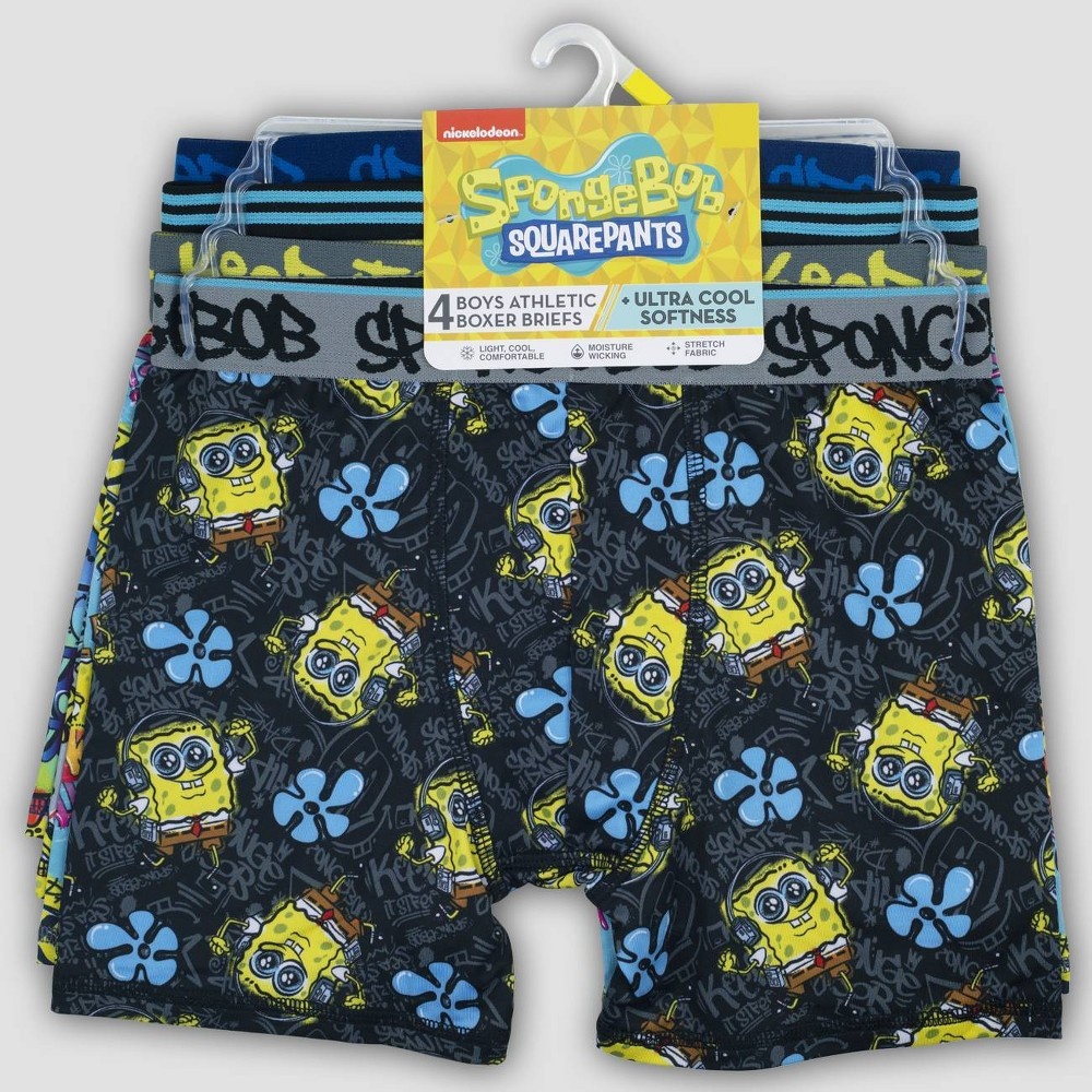 Boys' SpongeBob SquarePants 4pk Underwear - 10 4 ct | Shipt