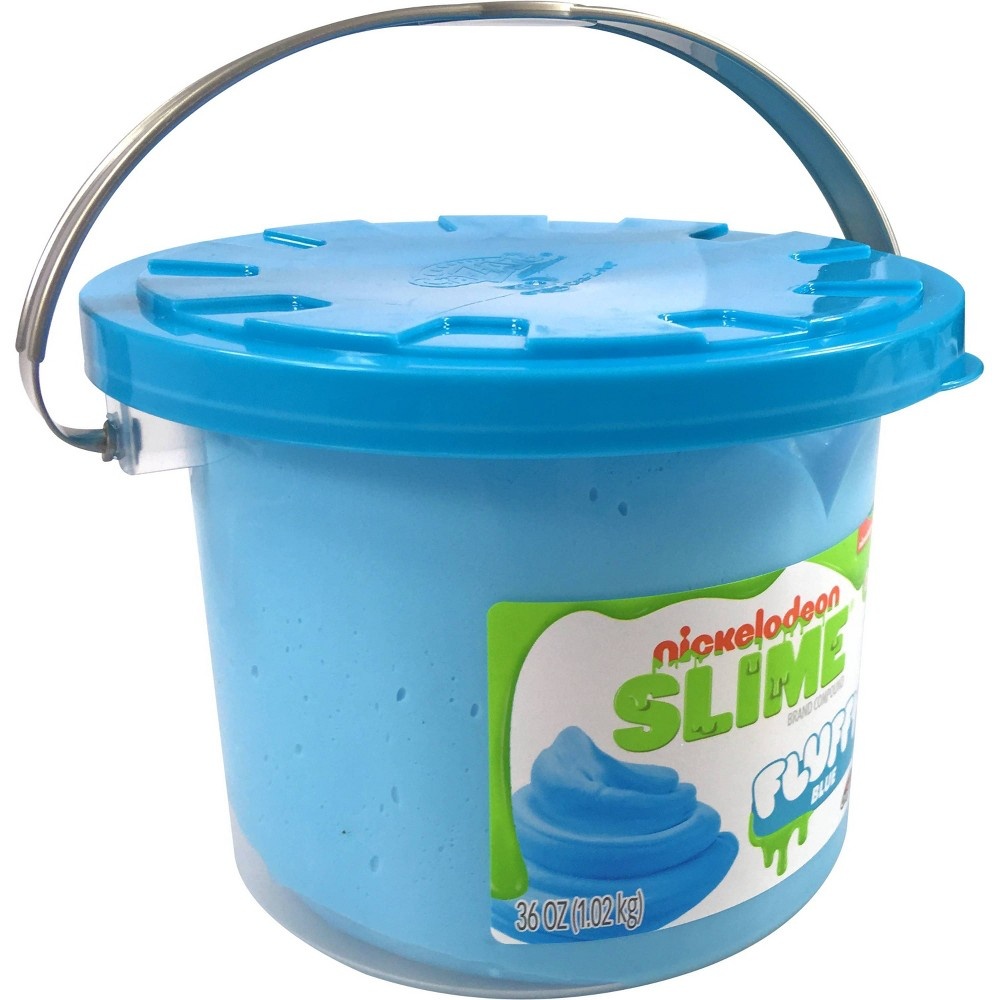 slide 8 of 8, Nickelodeon Fluffy Slime Bucket by Cra-Z-Art, 36 oz