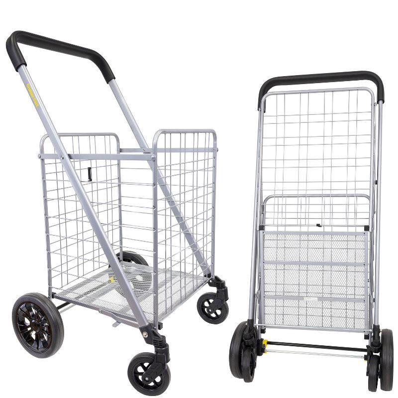 slide 1 of 3, dbest products Cruiser Cart Deluxe Silver, 1 ct