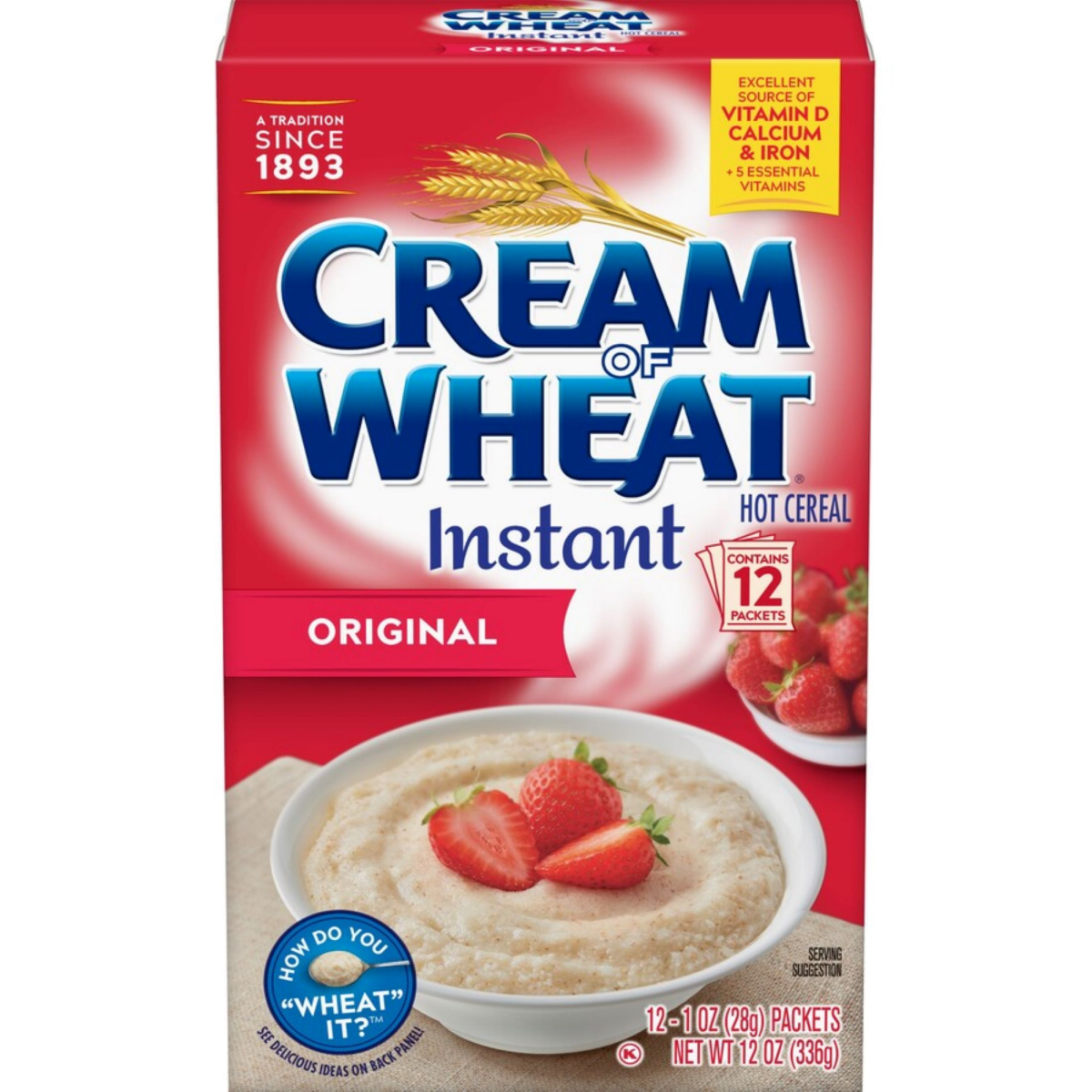 slide 1 of 8, Cream of Wheat Instant Original, 12 ct