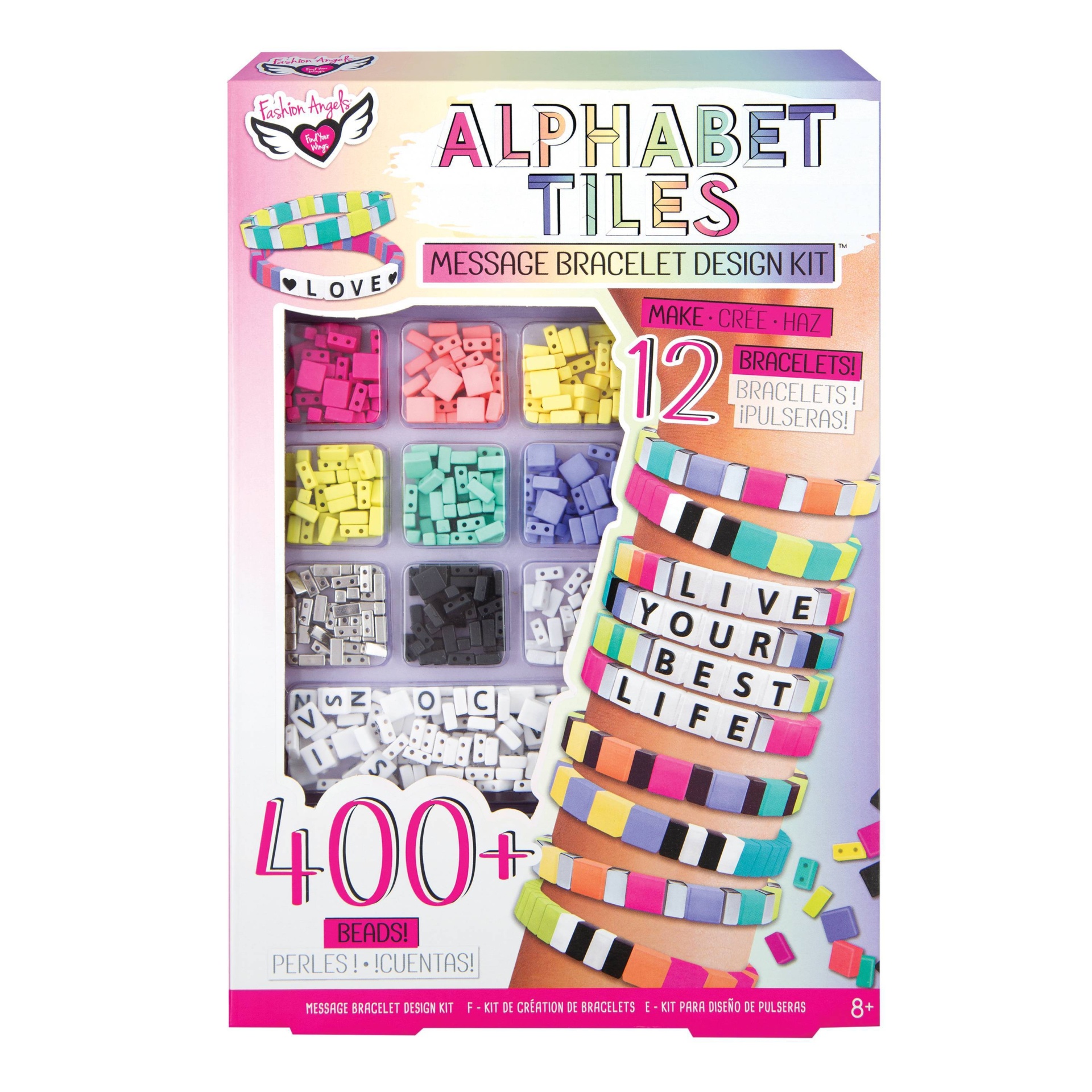 slide 1 of 6, Fashion Angels Alphabet Tiles Bracelet Design Kit, 1 ct