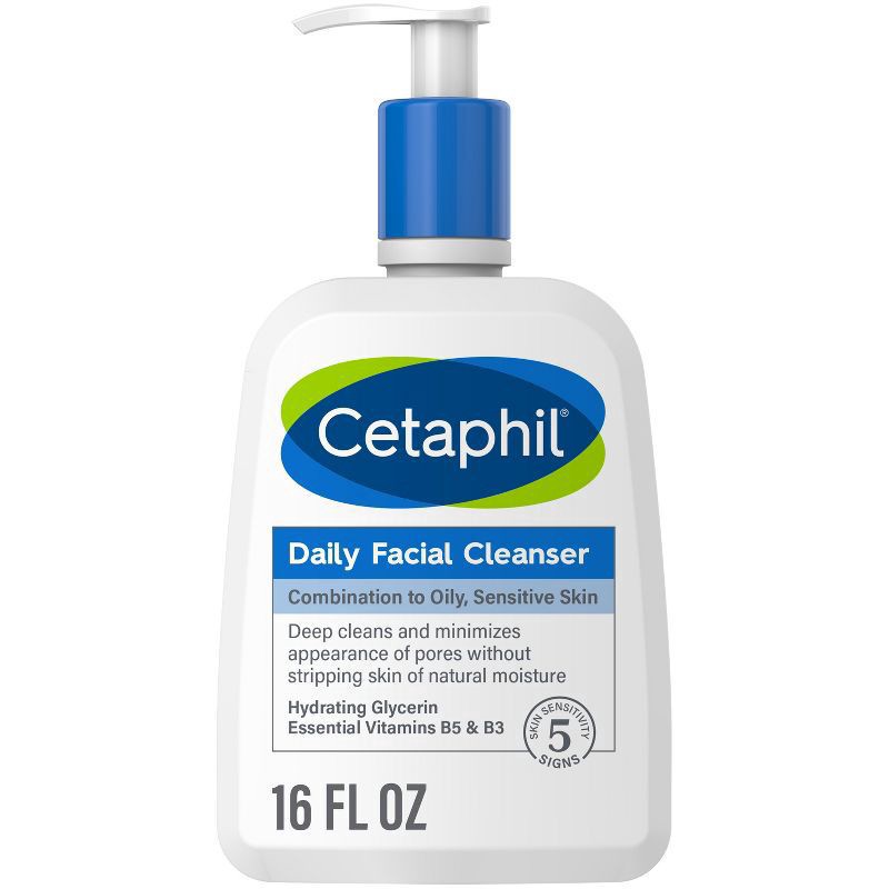 slide 1 of 4, Cetaphil Daily Facial Cleanser 16oz, 16 oz