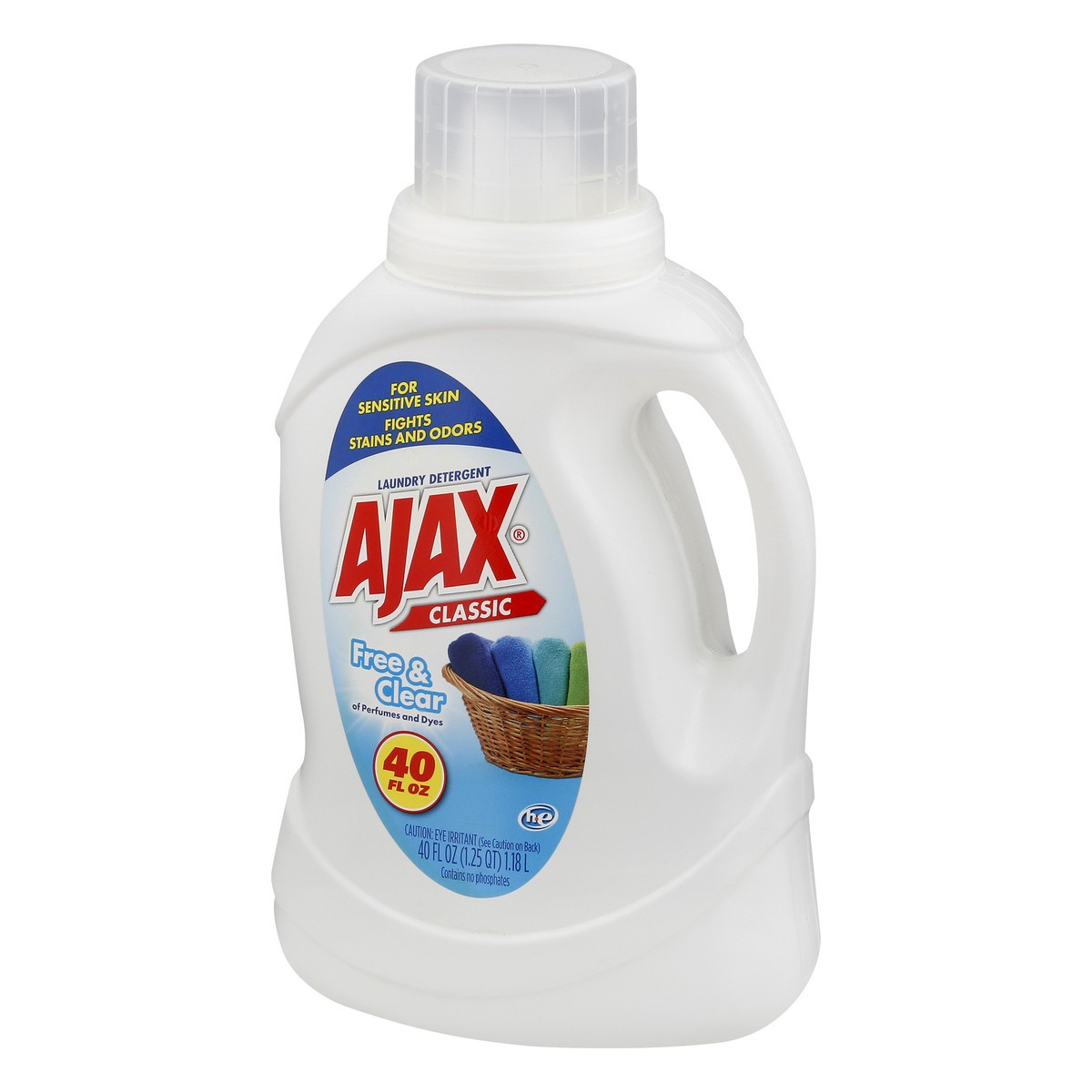 slide 5 of 11, Ajax Classic Free & Clear Laundry Detergent 40 oz, 40 oz