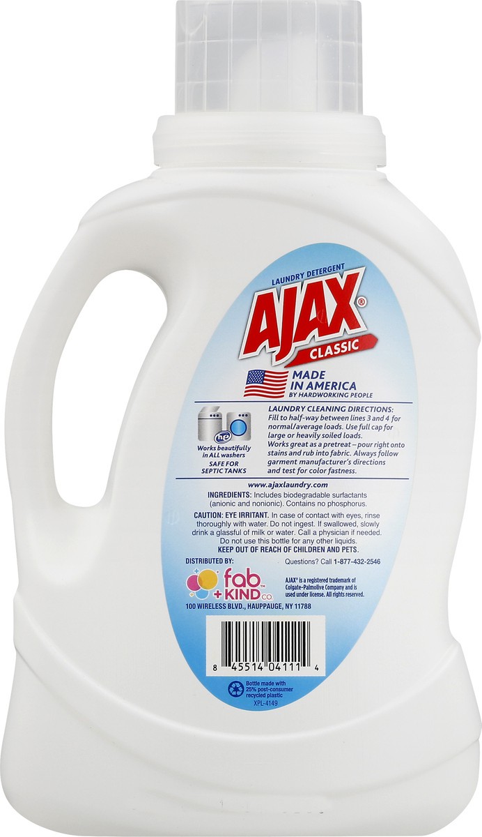 slide 6 of 11, Ajax Classic Free & Clear Laundry Detergent 40 oz, 40 oz