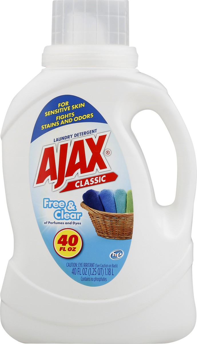 slide 11 of 11, Ajax Classic Free & Clear Laundry Detergent 40 oz, 40 oz