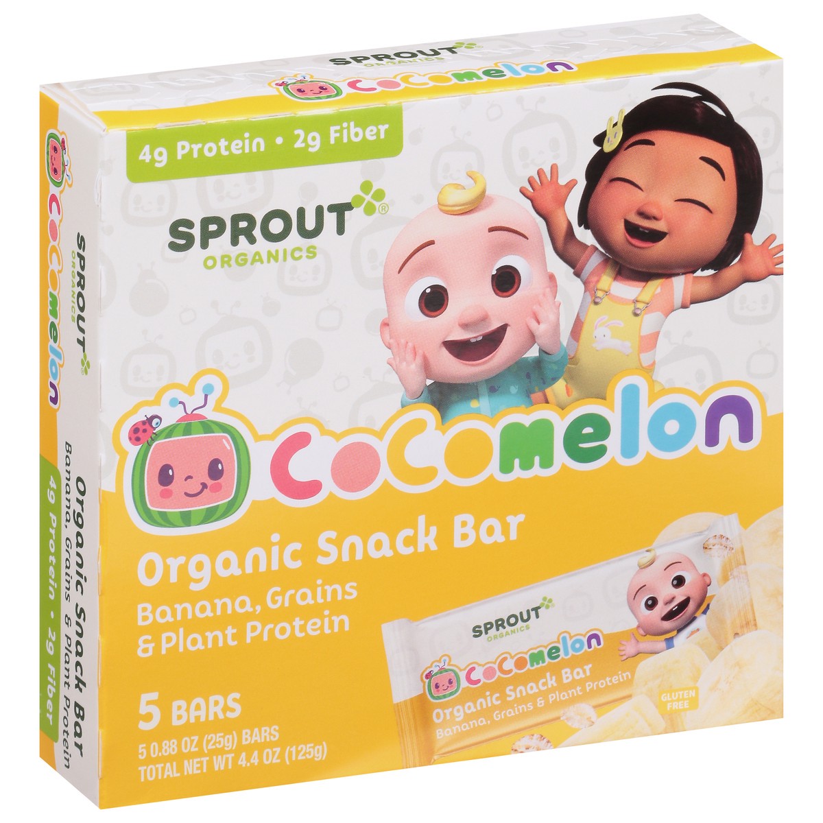 slide 7 of 12, Sprout Organics CoComelon Organic Snack Bar 5 - 0.88 oz Bars, 5 ct