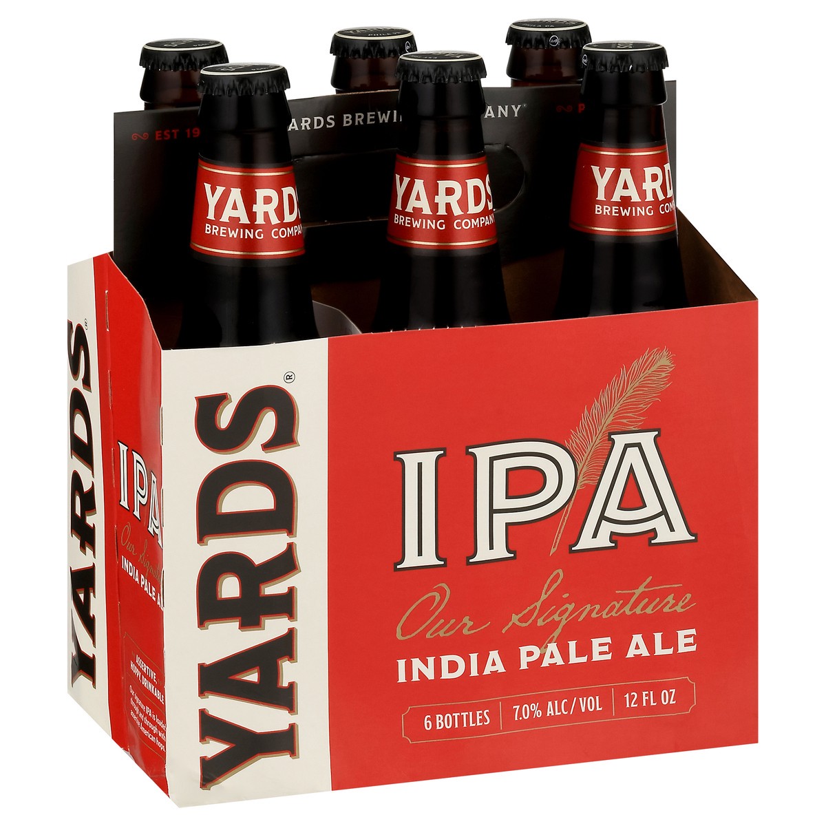 slide 8 of 9, Yards Our Signature IPA Beer 6 - 12 fl oz Bottles, 72 oz