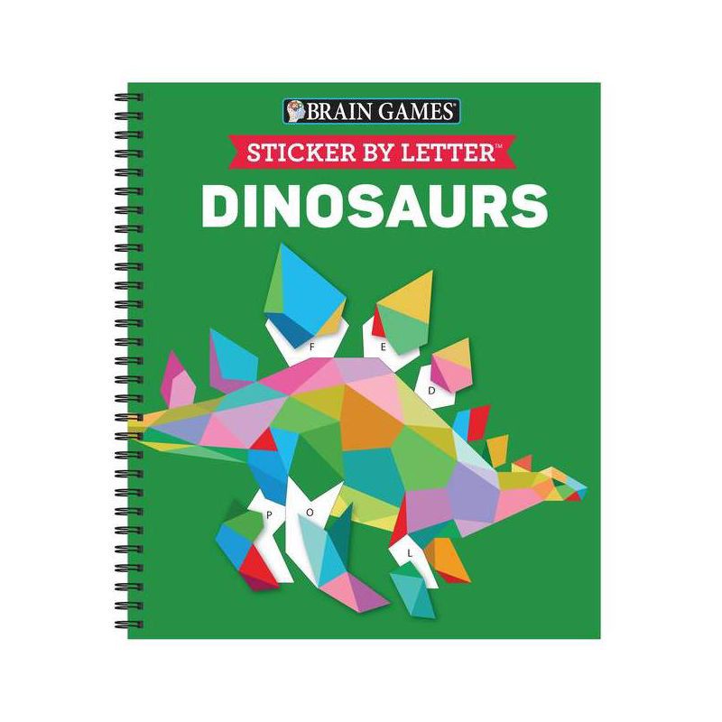slide 1 of 4, Brain Games - Sticker by Letter: Dinosaurs - Publications International Ltd & Brain Games & New Seasons (Sticker Puzzles - Kids Activity Book), 1 ct