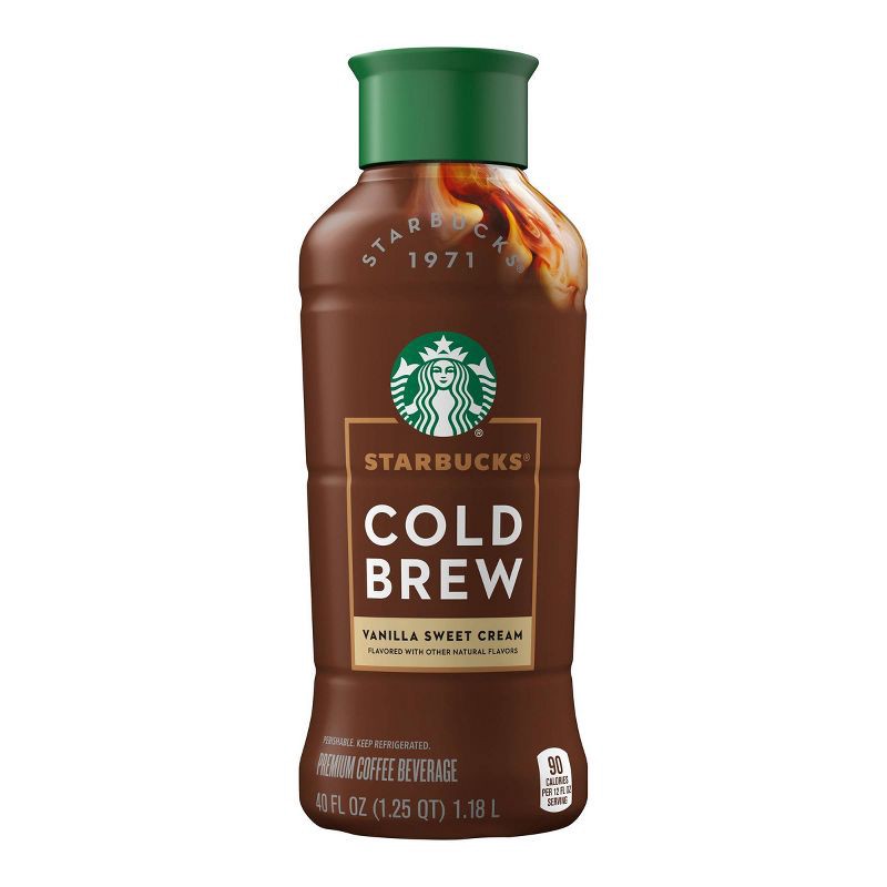 slide 1 of 5, Starbucks Discoveries Vanilla Sweet Cream Cold Brew Coffee - 40 fl oz, 40 fl oz