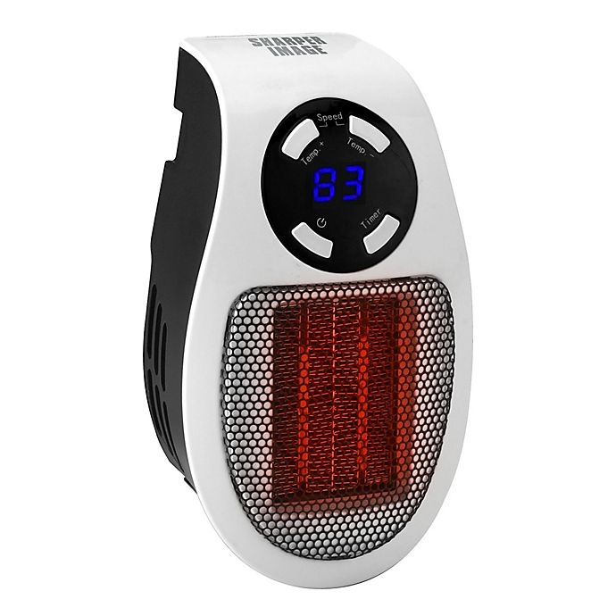 slide 2 of 6, Sharper Image Wall Plug-In Space Heater - White, 1 ct