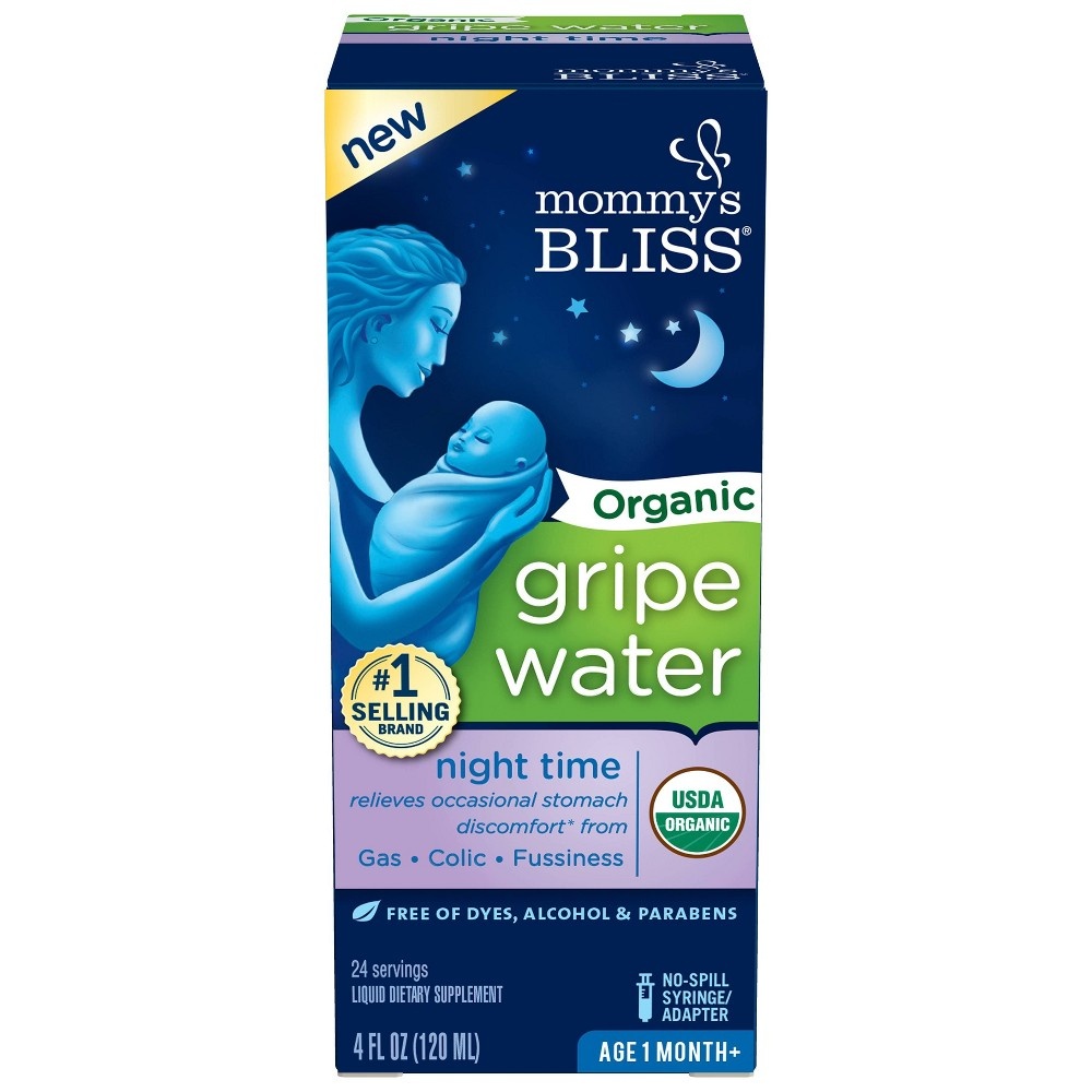 slide 6 of 8, Mommy's Bliss Organic Gripe Water for Night Time, 4 fl oz