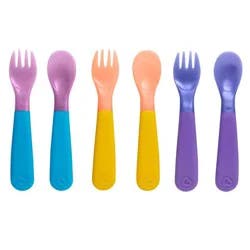 Munchkin ColorReveal Color Changing Toddler Forks and Spoons - 6pk