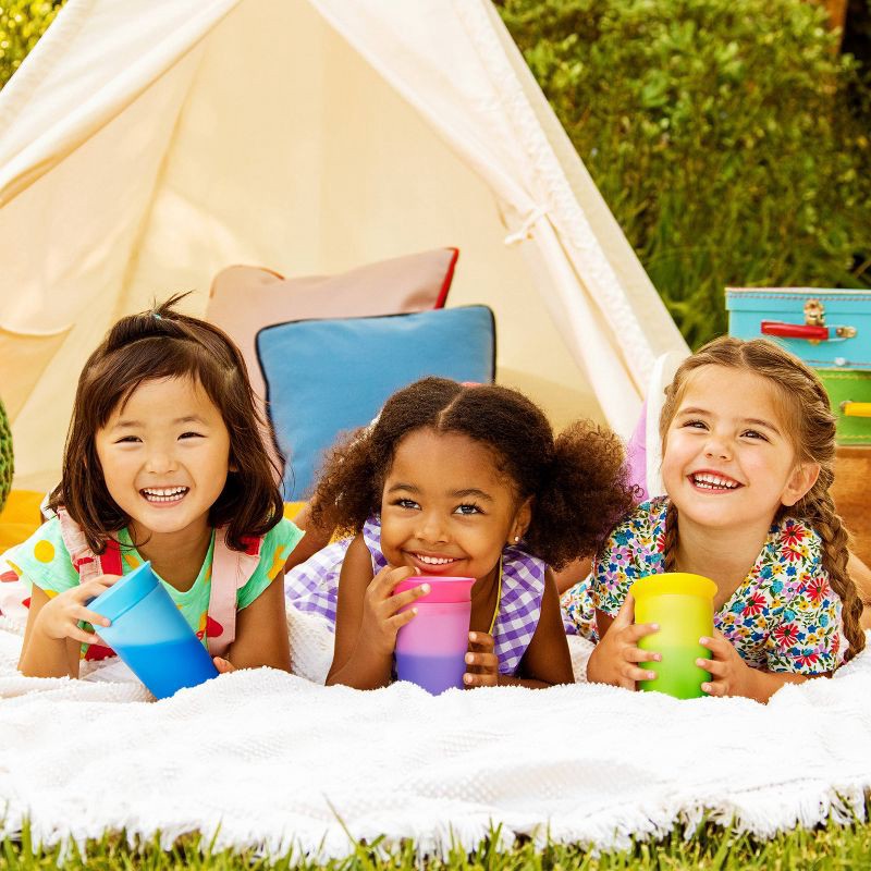 slide 3 of 7, Munchkin Miracle 360° Color Changing Sippy Cup - Pink - 9oz, 1 ct