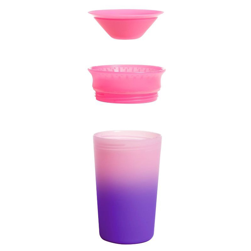 slide 7 of 7, Munchkin Miracle 360° Color Changing Sippy Cup - Pink - 9oz, 1 ct