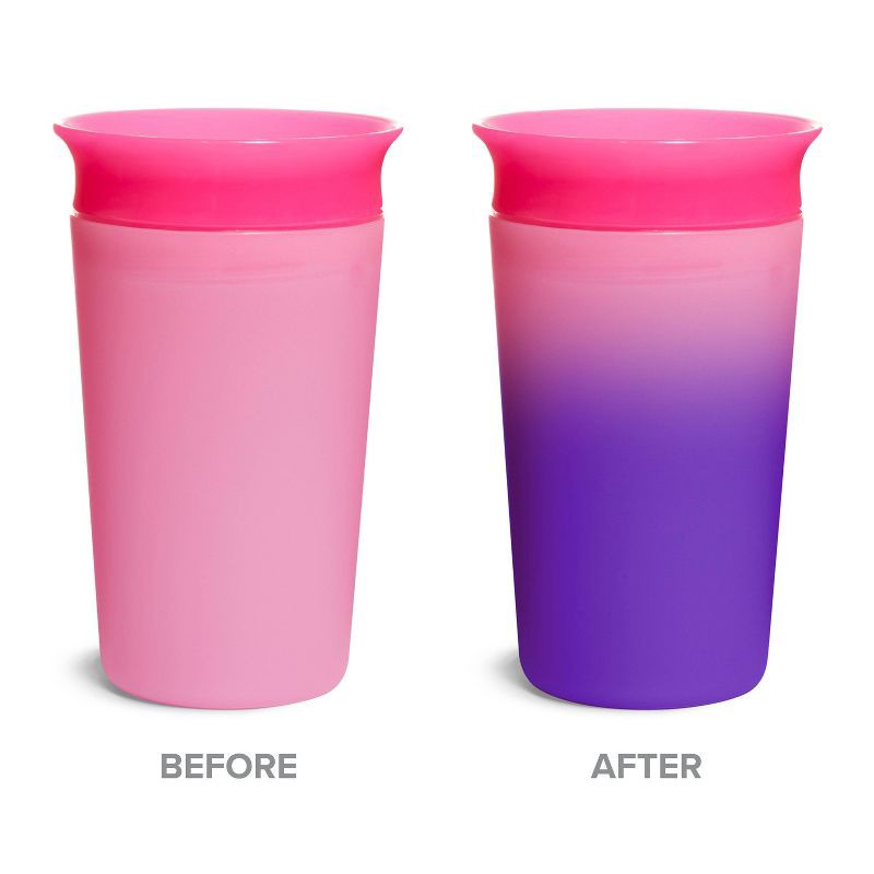 slide 6 of 7, Munchkin Miracle 360° Color Changing Sippy Cup - Pink - 9oz, 1 ct