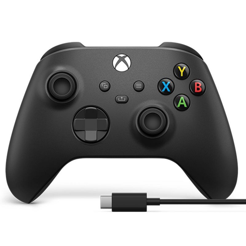 slide 1 of 6, Xbox Wireless Controller + USB-C Cable for Xbox One/Series X|S: Bluetooth, Microsoft, 1 ct