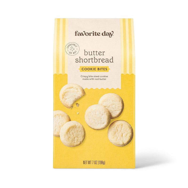 slide 1 of 4, Pure Butter Cookie Bite - 7oz - Favorite Day™, 7 oz