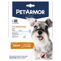 Petarmor Sm Dog 3Ct F&T So 5-22Lb