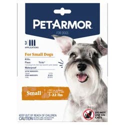 Petarmor Sm Dog 3Ct F&T So 5-22Lb