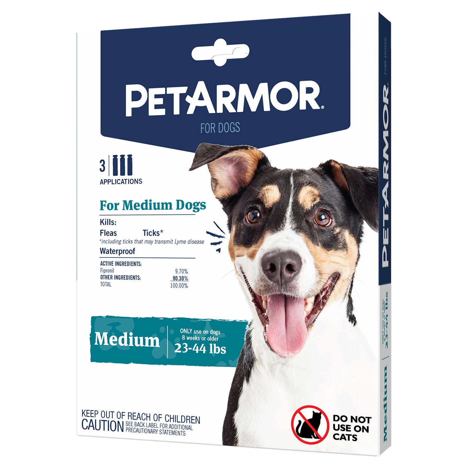 slide 2 of 4, Petarmor Md Dog 3Ct F&T So 23-44Lb, 3 ct