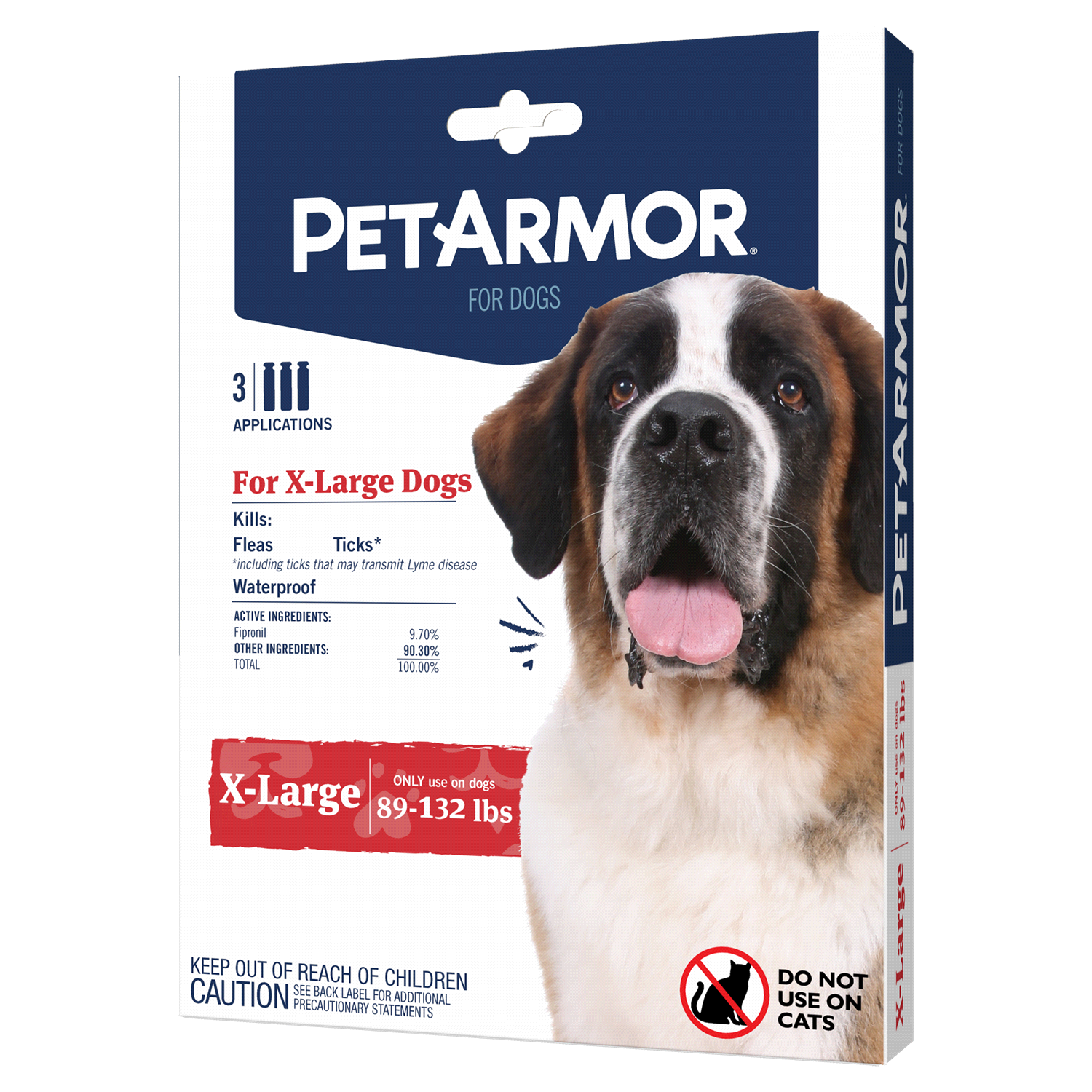 slide 2 of 4, Petarmor Flea&Tick For Dogs 89-132Lb, 89-132 lb