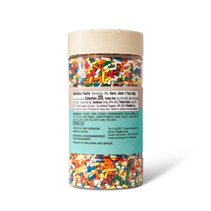 slide 2 of 3, Rainbow Sprinkles - 9.3oz - Favorite Day™, 9.3 oz