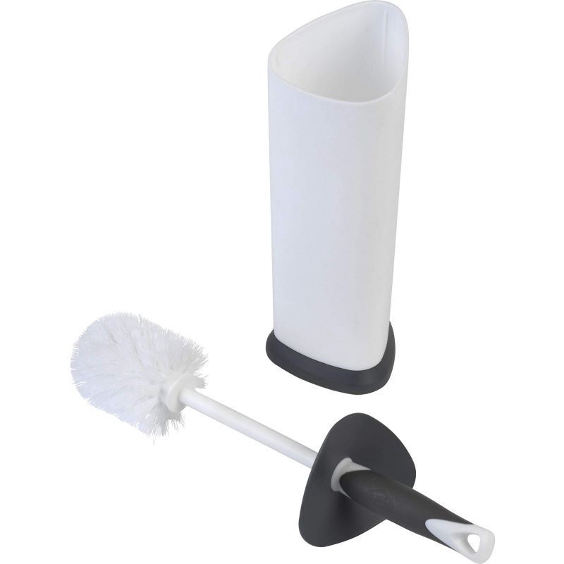 slide 2 of 8, Clorox Covered Toilet Brush & Holder, 1 ct
