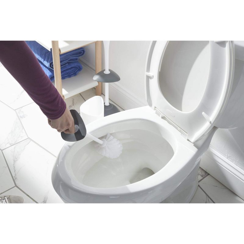 slide 6 of 8, Clorox Covered Toilet Brush & Holder, 1 ct