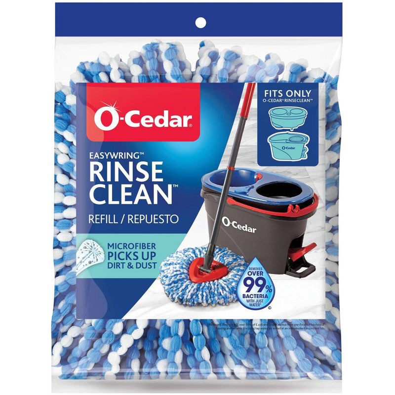 slide 1 of 12, O-Cedar EasyWring RinseClean Mop Refill - 1pk, 1 ct